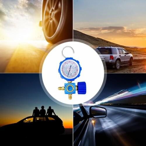 Refrigerant Low Pressure Gauge For R410A / R22 / R134A / R404A Fluoride Oil Meter Valve Fluid Refrigerant Pressure Gauge Tool