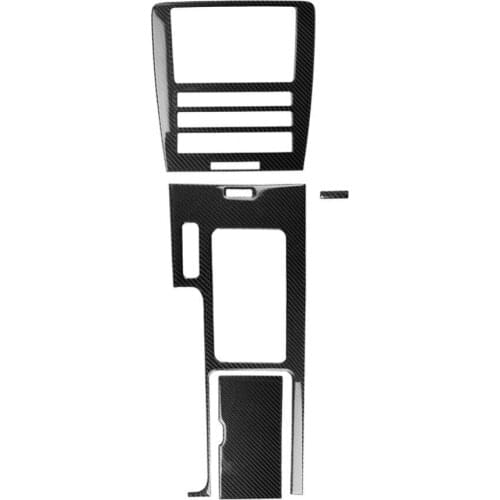 Carbon Fiber Car Central Control Panel Trim Cover Sticker for Ford Mustang 09-13 Car Interior Accessories