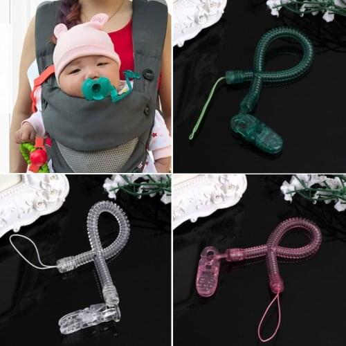 Baby Kids Boy Girl Chain Clip Holders Dummy Pacifier Soother Nipple Leash Strap