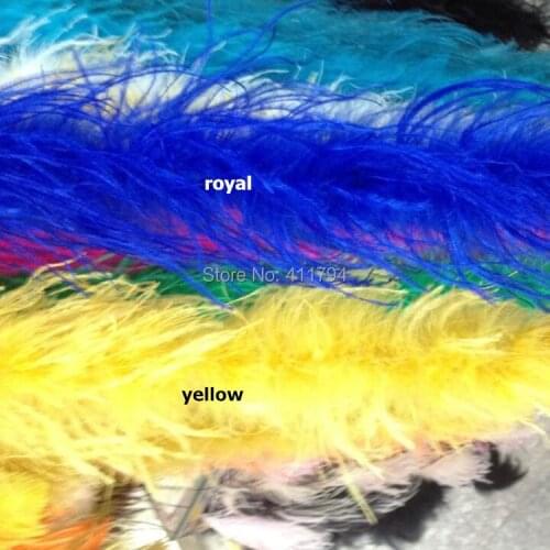 12 yard / lot , Curly Ostrich Puff Feathers headband for Boutique Hair Bows with Ostrich Puff