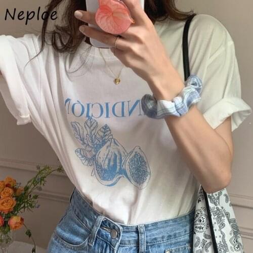 O Neck Pullover Short Sleeve T Shirt Women Letter Pattern Cotton Good Quality Tees Summer 2021 New Loose Ladies Top Wild