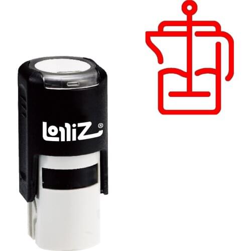 LolliZ French Press Self-Inking Rubber Stamp - Modern Symbol Series