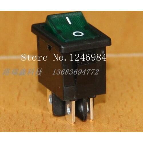 [SA]Power switch LIGHT -Taiwan group DC24V DC boat paddle type switch R9 R19 green light--50pcs/lot