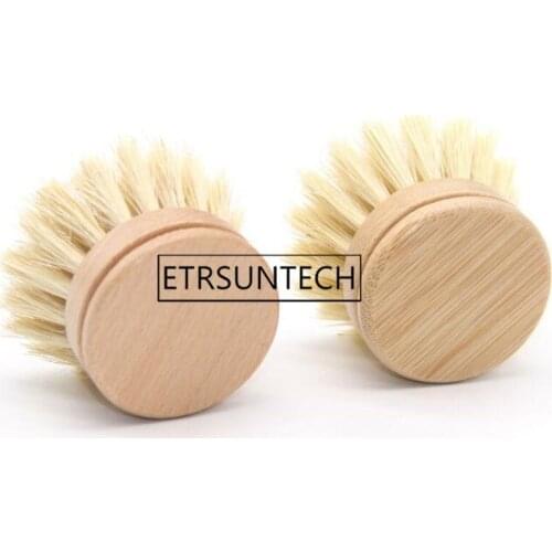 100pcs Pot Bowl Washing Brush Wooden Handle Kitchen Dish Skillet Cleaning Brush Kitchen Supplies