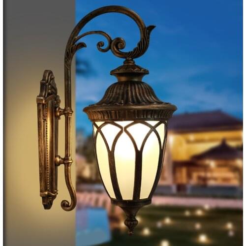 1 pcs Courtyard Aluminum wall fixture Hallway large Outdoor Wall Lamp Balcony Outdoor garden lighting Corridor Bathroom Light