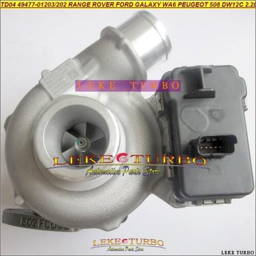 TD04 49477-01203 49477-01202 T916135 BG9Q6K682CC Turbo For Land Rover RANGE ROVER For FORD GALAXY WA6 For PEUGEOT 508 DW12C 2.2L