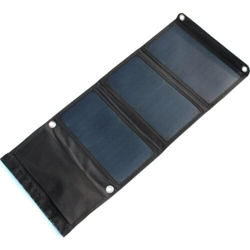High Efficiency 21W Foldable Solar Charger Solar Panel Charger For iPhone Dual USB Output Battery Charger Sunpower Free Shipping