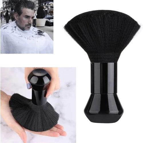 1Pcs Black Soft Neck Face Duster Beard Brushes Barber Hair Cleaning Hairbrush Salon Cutting Hairdressing Styling Makeup Tools