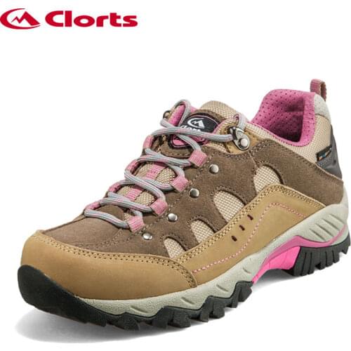 Clorts Women Hiking Shoes Low-cut Sport Camping Shoes Breathable Hiking Boots Athletic Outdoor Shoes for Women HKL-815C
