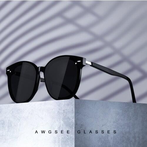AWGSEE 2021 Brand Designer GM Women Sunglasses Polarized sunglasses Cat Eye Frame Vintage Rivets Vintage Star Sunglasses UV400