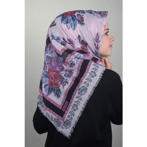 POLOİST LINEN FLAMLI SCARF KANEVİÇE DESEN-226 - RENK-21