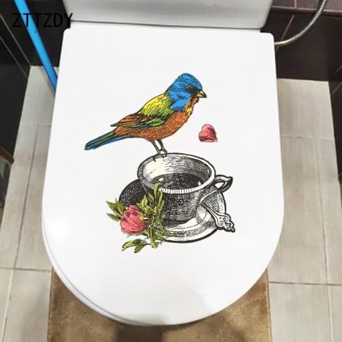ZTTZDY 20.7×24.6CM Hand-Painted Art Creative Home Room Wall Stickers Mural Personality Toilet Decor T2-1350