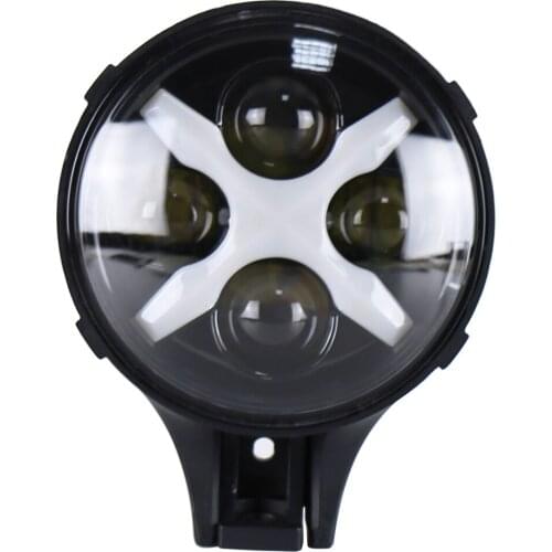 LED Spotlights for Off-road vehicle truck Car ATV Tractor 12V DC Auxiliary Light with X shape Angle Eyes DRL Work Light 1 pcs