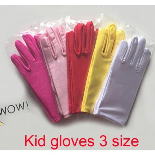 10pc/ lot Kid child student unisex size M dancing performance cartoon player costume short finger gloves free shipping 3 size