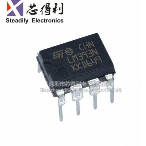 10pcs/lot Brand New & Original LM393N Dual Comparator Dip-8 LM393P