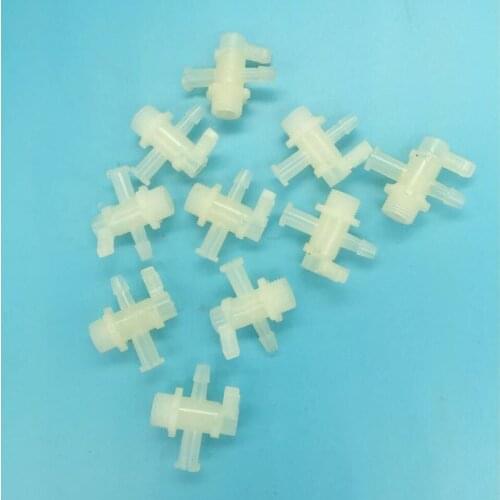 10pcs/lot Inkjet printer plastic ink valve for Flora LJ3208K LJ320K Wit color 3 ways manual valve ink tube fitting connector