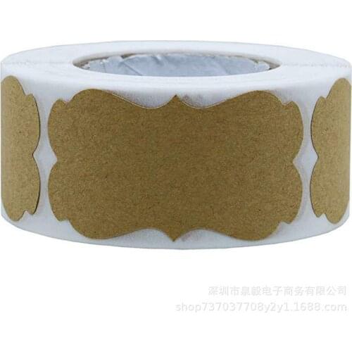 2*1.2inch 250Pcs/roll Blank Stickers scrapbooking labels sticker for Package and wedding decoration DIY stationery sticker