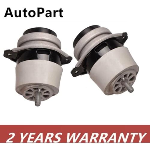 2PCS 3.0 Diesel 3.6 6 Cylinder Left + Right Engine Motor Mount Mounts Set For Audi Q7 A8 For VW Touareg 7L8199131A 7L8199131