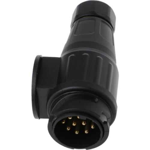 2021 New Auto Car Trailer 13 Pin Plug Connector Socket Caravan Waterproof Adapter