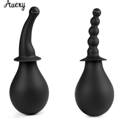 AUEXY Silicone Enema Anal Cleaner Enemas Syringe Anaal Douche Shower Vaginal Cleaning for Couples Gay Men Women Healthy Products