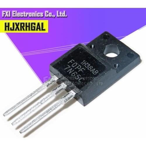 Free shippin 10pcs/lot 7N65C FQPF7N65C TO-220F MOS original authentic