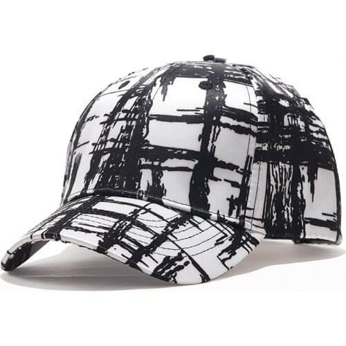 New Hat Black and White Casquette Men and Women Baseball Cap