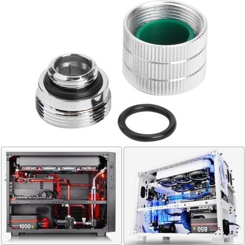 PC Water Cooling Hard Tubing Fitting G1/4 to 14mm Quick Twist Hard Tube Connector Computer Water Cooler System Accessories NEW