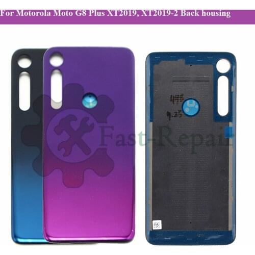 For Motorola Moto G8 Plus XT2019, XT2019-2 Back Battery Cover Housing Rear Back Cover Housing Case Repair Parts