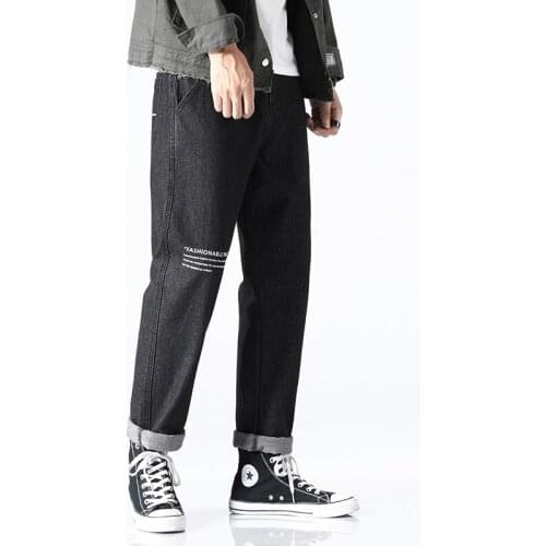 Hip Hop Jeans Male Streetwear 2021 Harajuku Denim Pants Oversized Loose Casual Joggers Men Trousers