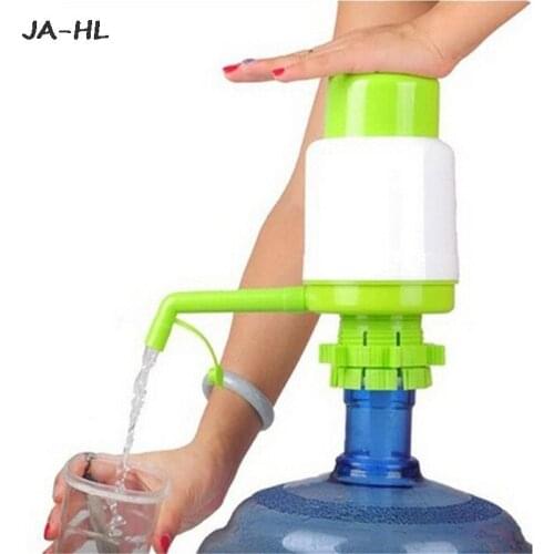 Innovative Vacuum Action Manual Pump Dispenser 5 Gallon Bottled Drinking Water Hand Press Removable Tube 1pc