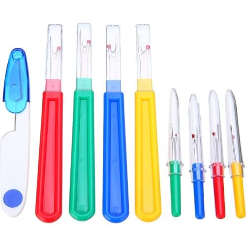 Unpicker Sewing Tool Seam Ripper Stitch Plastic Handle Thread Cutter Sewing Remover Combination Set Cross Embroidery Tools