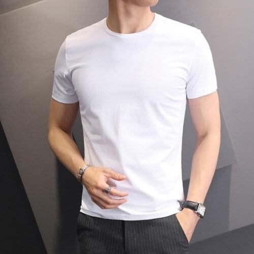 Jiayan Men's Plain T-shirts