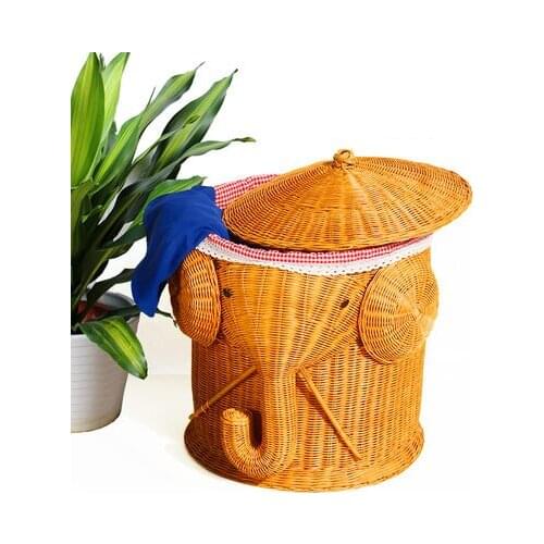 Dirty Clothes Storage Basket Dirty Clothes Basket Toy Glove Box Rattan Large Cloth Rustic Basket Shelf Clothing Bucket