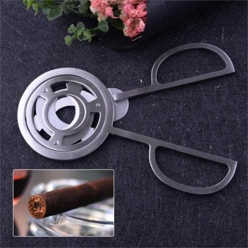 LETAOSK New Durable Silver Stainless Steel 3 Blades Knife Cigar Cutter Tobacco Cigarette Scissors Clipper Tool