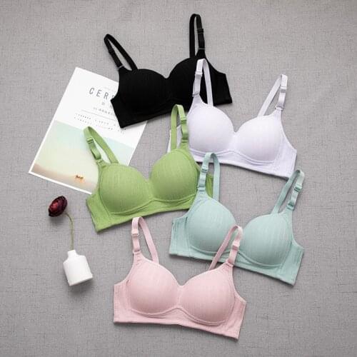 Summer Girl Underwear Cotton Teenage Young Teen Bras Cotton Training Bras For Girls Teenager Bra Small Breast Kids Lingerie