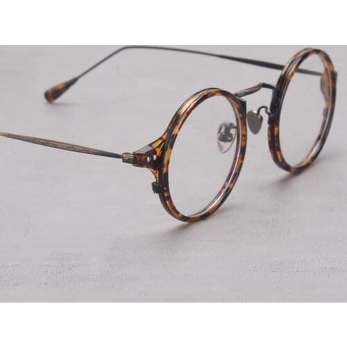 TR90 Glasses Frame Men Vintage Round Prescription Glasses Women Optical Myopia Eyeglasses Frames Retro Clear Lens Eyewear Korean