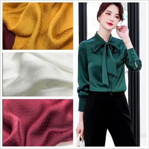 Impermeable jacquard matte satin chiffon fabric spring and autumn dress shirt fabric skirt summer lining fabric