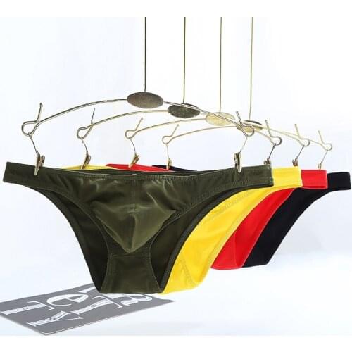 Sexy underwear man cotton low waist U convex pouch sexy briefs man bikini ropa interior hombre cueca masculina slip uomo homme