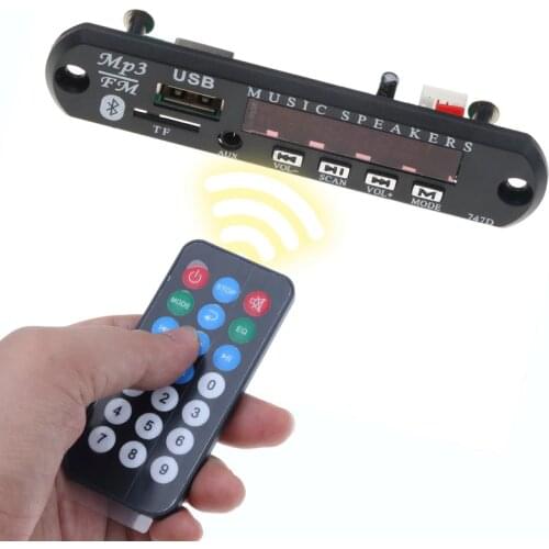 Bluetooth MP3 Decoder Board 12V mp3 player Audio Music speaker module Board AUX USB TF FM Radio WMA remote control decoding chip