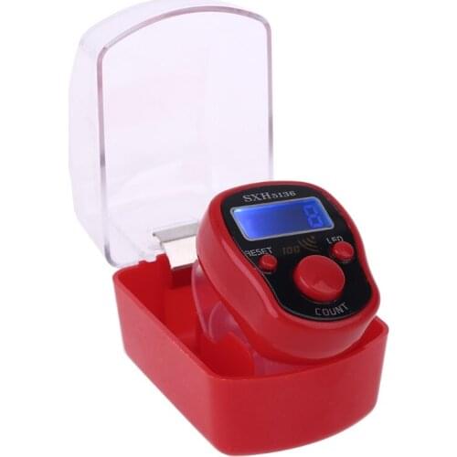 Portable Wrist Digital Electronic Counter with LED Light and Sound Finger Tool T3LE