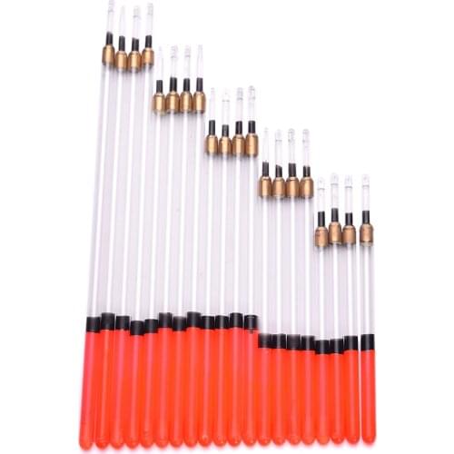 Clear Crystal Waggler Heavy Tail Fish Floats 20floating Stem Tube Set Loaded Fishing Crystal Waggler Floats Carp Tackle Fishing