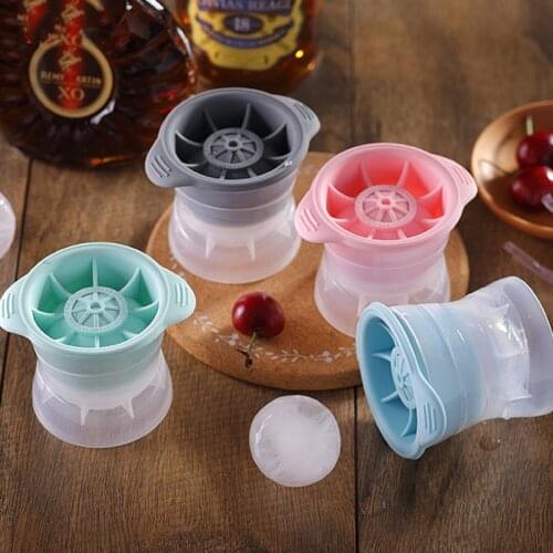 Silicone Round Ice Mould Safe PP Ice Cube Kitchen Round Mould Whiskey Ice Hockey Machine Summer Ice Cream Mould