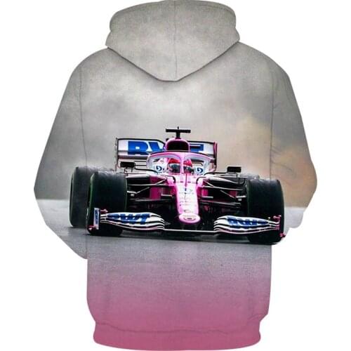 Racing F1 Spring New Hoodie 3D Harajuku Cartoon Sports Shirt Mens Clothing Womens Childrens Fashion Leisure Street Pullover
