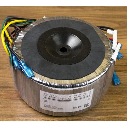 300VA full power toroidal transformer, input 220v output double 24v double 15v, size 122 * 72mm