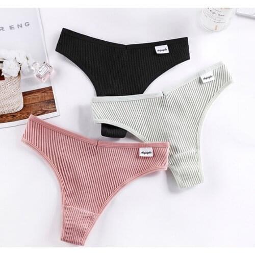 Japanese Cotton Seamless G-String Panties Women Sexy Ribbed Cloth Solid Soft Underwear Big Size Lingerie Intimates