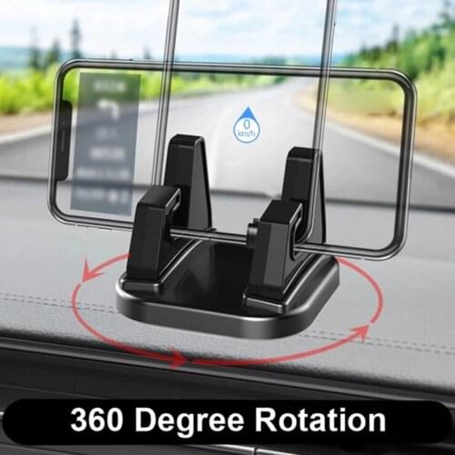 Universal 360 Degree Rotating Fixed Car Phone Holder Anti Slip Dashboard Sticking Desktop Stand Mount Bracket For Mobile Phone