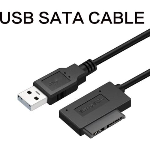 Usb Sata Cable Sata To Usb 2.0 6P+7P Adapter Computer Cables Connectors Usb Sata Adapter Cable 480Mbps For PC Laptop Notebook