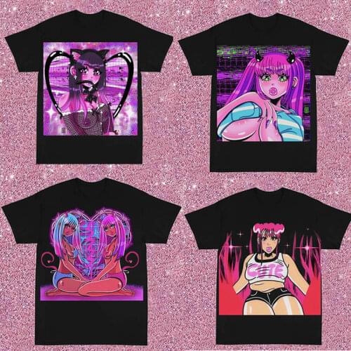 Y2k shirt Harajuku shirt Kawaii shirt Gothic shirt Punk shirt Dark shirt Street shirt Hiphop shirt Sexy shirt aesthetic shirt