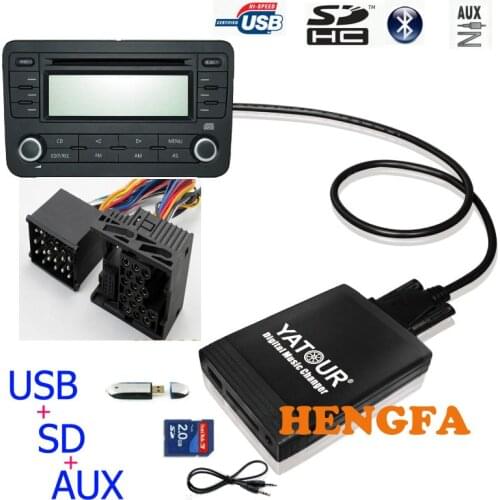 Yatour for BMW Mini Rover 75 17-pin Round E46 E36 E39 E38 X3 X5 Z3 Z8 Mini R5X Car Digital Music Changer USB MP3 AUX adapter