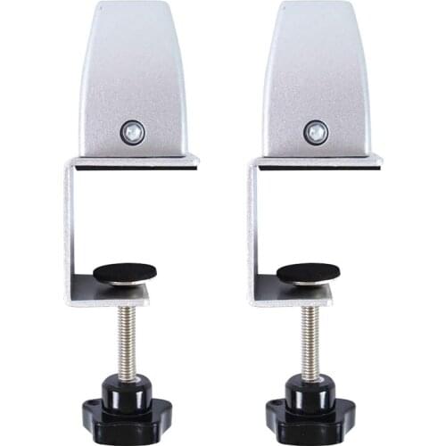 2 Pcs Office Desk Divider Clamp Privacy Screen Clip Holder Bracket Screen Baffle Clamp Partition for Table Clamp
